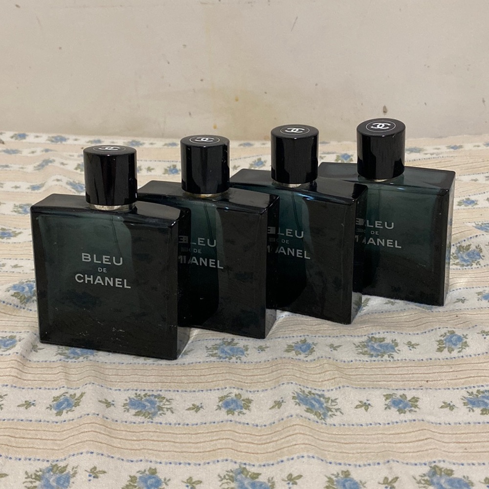 CHANEL bleu de chanel cologne 3.4 fl oz EMPTY bottle NO BOX